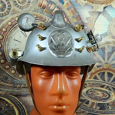 Субкультуры ручной работы. Ярмарка Мастеров - ручная работа Шлем "Steampunk Firefighter" аксессуар для фотосессии. Handmade.