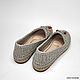 Ballet flats with ties, grey linen. Ballet flats. florina34. Online shopping on My Livemaster.  Фото №2