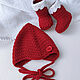 Order A gift for a newborn: Santa's red booties boots. babyshop. Livemaster. . Gift for newborn Фото №3