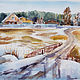 Watercolor painting Landscape Early spring, Pictures, Ekaterinburg,  Фото №1