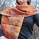 Заказать Шарфы "Блики солнца" валяный нуновойлок 100% меринос. Mariko Minankari. Дизайн из Грузии. Ярмарка Мастеров. . Шарфы Фото №3