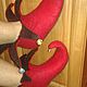 Christmas shoes HARLEQUIN. Slippers. InnaRogulina (InnaRogulina). Online shopping on My Livemaster.  Фото №2