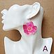 Transparent Resin Earrings from Pink Rose Flowers Earrings Boho Style. Earrings. WonderLand. My Livemaster. Фото №5
