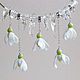 Necklace 'Snowdrops'. Necklace. BeautyGlassByKate(Lampwork) (beauty-glass). My Livemaster. Фото №5