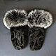 Velvet mittens with arctic fox, Mittens, Moscow,  Фото №1