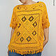 Order Trendy Crochet T-shirt Muy buen amarillo. talking-sweater. Livemaster. . T-shirts Фото №3