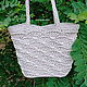 Order Raffia Shell Shopper Bag. Lace knitting workshop. Lidiya.. Livemaster. . Beach bag Фото №3
