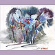 Order Watercolor. Watercolor painting. Flowers. Sleep-grass. ArtShipilina. Livemaster. . Pictures Фото №3