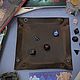 Тёмно Коричневый Dice Tray (Арена для бросания кубов/костей/дайсов). Настольные игры. 2D20 ✦ Кладовая Артефактов ✦. Интернет-магазин Ярмарка Мастеров.  Фото №2