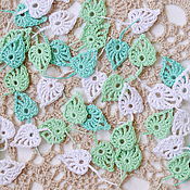 Материалы для творчества handmade. Livemaster - original item Crochet leaves crochet openwork. Handmade.