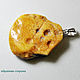 Amber. Pendant ' Medal'. Pendants. Amber is a warm stone. My Livemaster. Фото №4