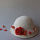 Дамская шляпка "Лепестки розы". Шляпы. Fiona. Ярмарка Мастеров.  Фото №6