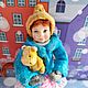 Ватная игрушка Маргарита и ее бегемот. Елочные игрушки. Время войлока (SmirnovaE). Ярмарка Мастеров.  Фото №4