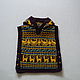 Poncho with ethnic ornament, Childrens poncho, Moscow,  Фото №1