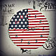 Часы "American time". Часы классические. Presents By Yto4kina (yto4kina). Интернет-магазин Ярмарка Мастеров.  Фото №2