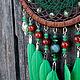 Dream catcher green Brown dream catcher. Dream catchers. mfdreams. Online shopping on My Livemaster.  Фото №2