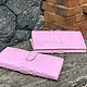 Order Python purse in soft pink color. exotiqpython. Livemaster. . Wallets Фото №3