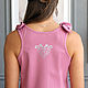 Order Pink sundress, long sundress, pink dress-cotton sundress. Lara (EnigmaStyle). Livemaster. . Sundresses Фото №3