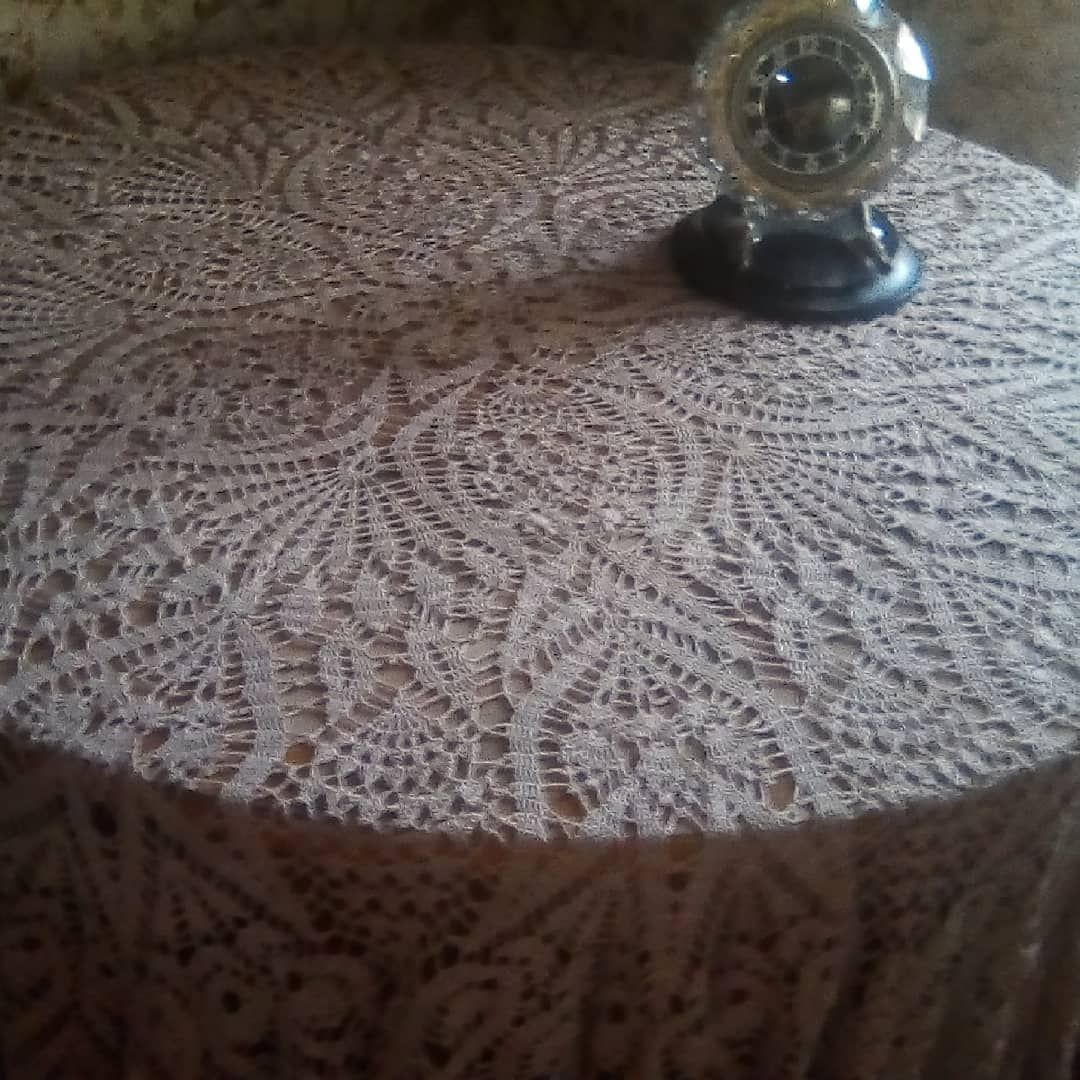 скатерть вязаная крючком на круглый стол работы ольги алекс схемы