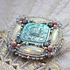 Brooch "Elsa" with pearls and Swarovski crystals, Brooches, Almaty,  Фото №1