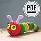 Digital pattern crochet toys Very hungry caterpillar PDF Eng, Materials for creativity, St. Petersburg,  Фото №1