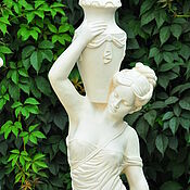 Дача и сад handmade. Livemaster - original item Girl with jugs polystone sculpture garden. Handmade.