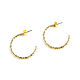 Earrings rings 'Movement'stylish earrings in the form of rings gold, Congo earrings, Moscow,  Фото №1