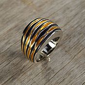 Серебряное кольцо  Гейзер