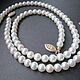Necklace and bracelet 'Sea' of sea pearls. Jewelry Sets. Ioanna-yana. My Livemaster. Фото №5