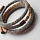 Collar de lino natural de punto con ámbar. Necklace. TETstudio. Ecostyle.. Online shopping on My Livemaster.  Фото №2