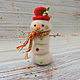 Snowman amigurumi pattern. Crochet Christmas Snowman easy to do. Knitting patterns. InspiredCrochetToys. My Livemaster. Фото №5