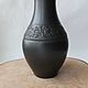 Order Vase-black-glazed ceramic. Mochalka.. Livemaster. . Vases Фото №3