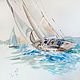 Pearl sail - painting with a yacht-painting with the sea. Pictures. Annet Loginova. Online shopping on My Livemaster.  Фото №2