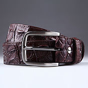 Аксессуары handmade. Livemaster - original item Crocodile leather belt IMA3151K. Handmade.