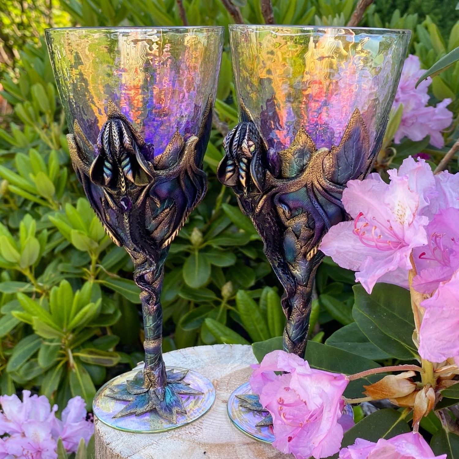 Amethyst wine glass (Amethyst dragon), Wine Glasses, St. Petersburg,  Фото №1