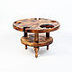 Wine table made of Siberian cedar VN4. Trays. ART OF SIBERIA. Online shopping on My Livemaster.  Фото №2