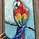 Картина маслом «Попугай», 60-40 см. Картины. Жанна Щепетова. Ярмарка Мастеров.  Фото №4