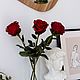 Бордовые розы из полимерной глины Полимерная флористика Скульптура. Букеты. OXI ART. Ярмарка Мастеров.  Фото №6