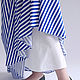 The floor-length skirt blue and white stripes. Skirts. Skirt Priority (yubkizakaz). My Livemaster. Фото №6