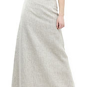 Одежда handmade. Livemaster - original item A-line long linen skirt. Handmade.