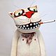 Order Pat the cat! Soft toy red cat Vasya Lozhkina. Dingus! Funny cats and other toys. Livemaster. . Stuffed Toys Фото №3