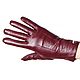 Size 7.5. Winter gloves made of genuine burgundy leather, Vintage gloves, Nelidovo,  Фото №1