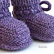 Warm knitted booties for babies. Alpaca. Babys bootees. Olgamusinaekb. My Livemaster. Фото №4