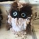 Teddy Owl from natural Rex Rabbit fur, Teddy Toys, Moscow,  Фото №1