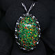 Green Opals Dragon Egg Pendant. Laboratory opals in se. resin. Pendant. Mosaic Opal (mosaicopal). Online shopping on My Livemaster.  Фото №2