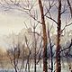 Картина акварелью.Зимнее настроение.Зимний пейзаж.(21 на 29,7 см)А4. Картины. Картины акварелью (elenaakvarel). Ярмарка Мастеров.  Фото №4