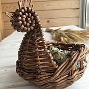 Сувениры и подарки handmade. Livemaster - original item Easter Souvenirs: Easter basket. Chicken.. Handmade.