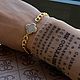Gold-plated chain bracelet 'Clover'. Gift girl, Chain bracelet, Novosibirsk,  Фото №1