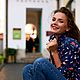 Рубашка  удлинённая теплая "Фламинго". Блузки. Александра Майская. Ярмарка Мастеров.  Фото №6