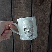Посуда handmade. Livemaster - original item The skull mug. Handmade.
